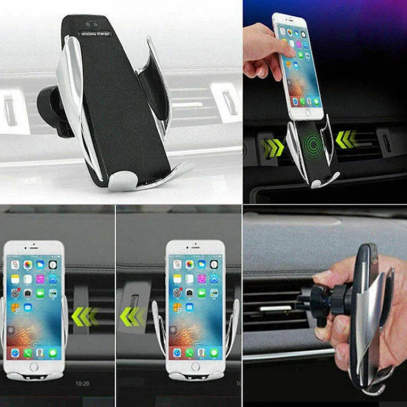 Suport Încărcător Wireless Auto S5 – 10W, Senzor Inteligent, Full Automatic, Gri BESTSELLS