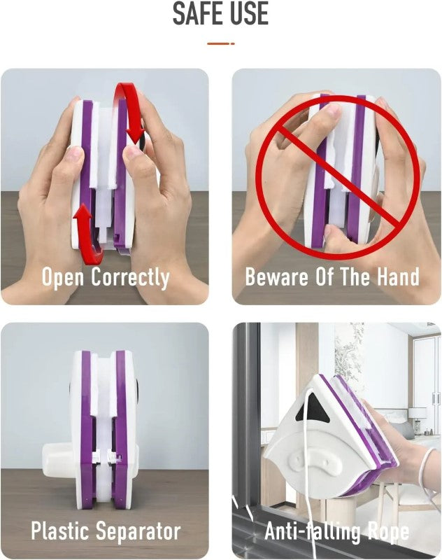 Ștergător Magnetic pentru Geamuri – Curățenie Rapidă și Eficientă! 🏡✨
