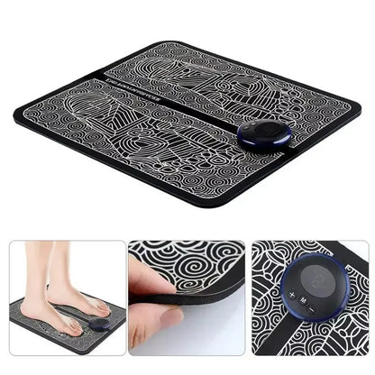 Covoras pentru masaj pentru picioare, EMS, 9 niveluri de intensitate, Negru BESTSELLS