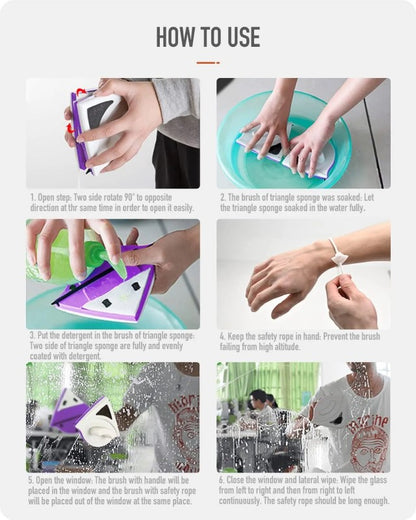 Ștergător Magnetic pentru Geamuri – Curățenie Rapidă și Eficientă! 🏡✨