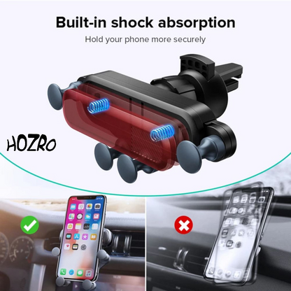 Suport Auto Telefon HOZRO, Gravity, pentru Clema de Ventilație Auto – Fixare Rapidă și Sigură, Design Elegant HOZRO