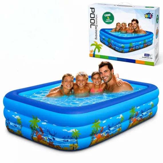 Piscină gonflabilă HOZRO, pentru adulți/Copii – Portabilă si spațioasă pentru cupluri, ideală pentru baie cu spumă, relaxare sau răcorire vara, design durabil și rezistent la uzură, ușor de instalat și depozitat HOZRO