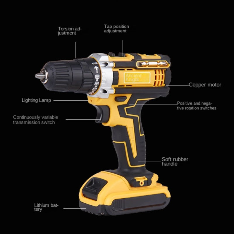 Trusă Bormașină pentru Bricolaj – 2 Acumulatori 48V + 30 Accesorii Incluse BESTSELLS