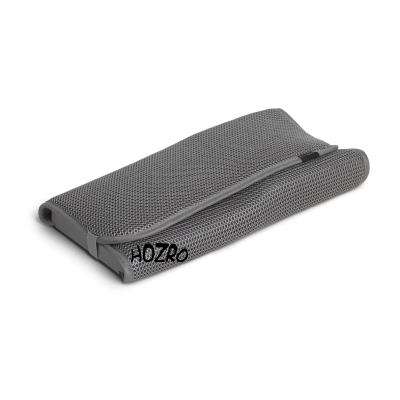 Scurgător de vase HOZRO, din microfibră, rezistent la apă, 50x33 cm, gri – uscare rapidă, protecție pentru blat și organizare eficientă HOZRO